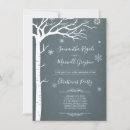 Search for winter wonderland seasonal invitations Forest