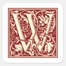 Search for letter w stickers Red