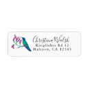 Search for purple teal return address labels Flower