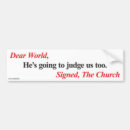 Search for judge bumper stickers Christian