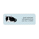 Search for tuxedo cat return address labels Kitty