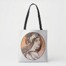 Search for alphonse mucha tote bags Woman