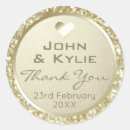 Search for silver foil wedding stickers Thank you