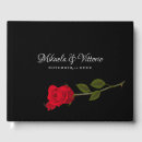 Search for gothic wedding guest books Black white