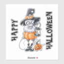 Search for cute character stickers Halloween