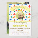 Search for dinosaur photo birthday invitations Triceratops