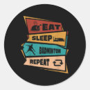Search for badminton game stickers Sports