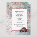 Search for antique car birthday invitations Red