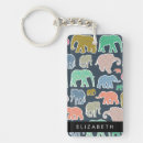 Search for colourful elephant key rings Jungle animals