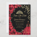 Search for quinceanera save the dates Princess tiara crown
