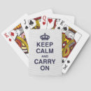 Search for keep calm playing cards Crown