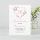 Search for cherry blossom quinceanera invitations Pink