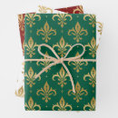 Search for fleur de lis wrapping paper Gold