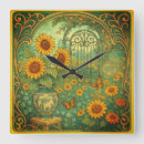 Search for sunflower yellow clocks Stylish
