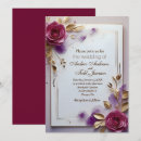 Search for deep pink rose invitations Flowers