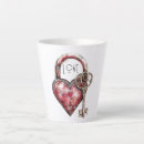 Search for lock and key mugs Heart
