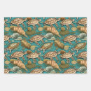 Search for ocean life wrapping paper Vintage