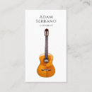 Search for stringed instruments business cards Guitar