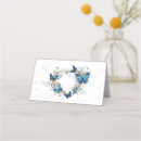 Search for butterflies place cards Heart