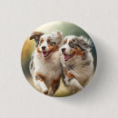 Search for aussie round badges Dog
