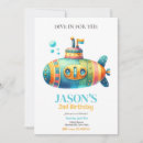 Search for submarine invitations Watercolor