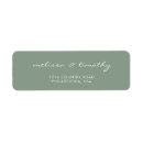Search for wedding modern return address labels Sage green