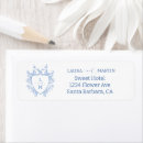 Search for wild flowers return address labels Blue