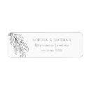 Search for botanical illustration return address labels Hand drawn illustration