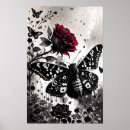 Search for gothic butterfly art Rose