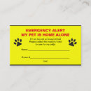 Search for alone business cards Emergency