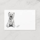 Search for west business cards Dog