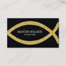 Search for christian fish business cards Minister