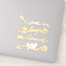 Search for love arrow stickers Gold