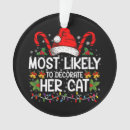 Search for cat in christmas home decor Santa