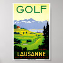 Search for golf travel posters Switzerland