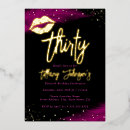 Search for hot pink 30th birthday invitations Thirtieth
