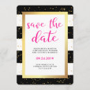 Search for hot pink black white invitations Glam