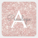 Search for pink rose monogram stickers Glam