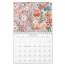 Search for floral calendars Retro