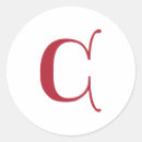 Search for monogram letter c stickers Red