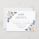 Search for dusty blue rsvp cards Watercolor floral