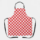 Search for red white checkers aprons Kockice