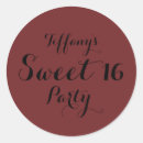 Search for red sweet 16 stickers Modern