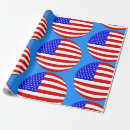 Search for stars and stripes wrapping paper Red white blue