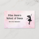 Search for dance business cards Minimalist
