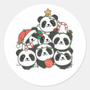Search for funny panda stickers Christmas tree