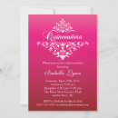 Search for fuchsia quinceanera invitations Pink