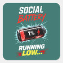 Search for funny introvert stickers Social battery