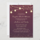 Search for gold and burgundy bridal shower invitations String lights