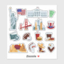 Search for iconic landmarks stickers Statue of liberty